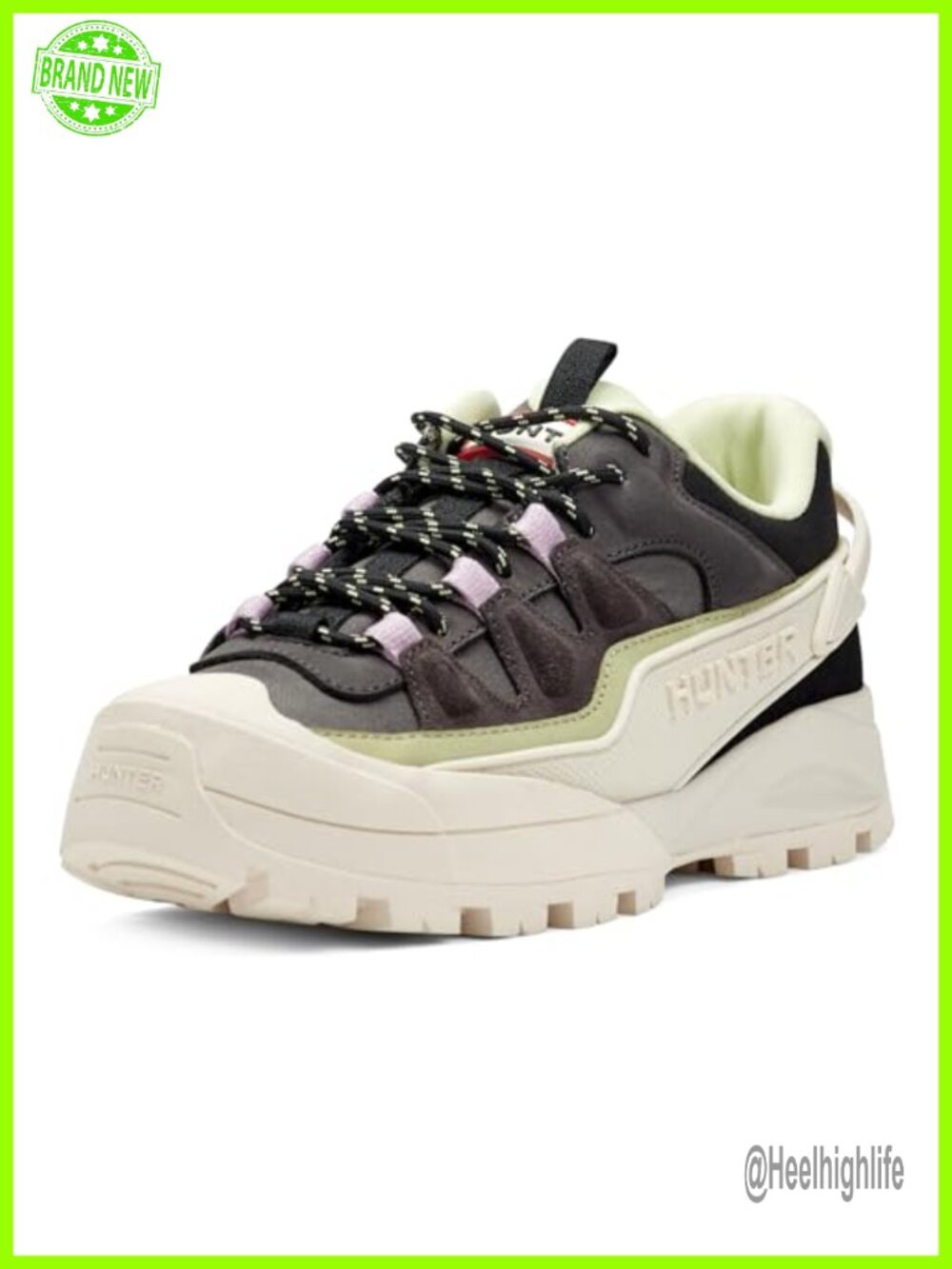 Waterproof Cushioned Lace-Up Athletic Sneaker Round Toe